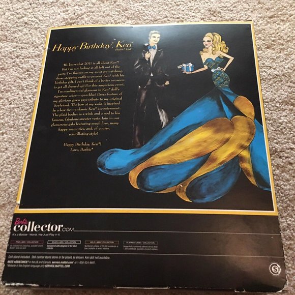 Mattel Doll 2010 Happy Birthday Ken Barbie - 50th Anniversary - - Picture 5 of 12